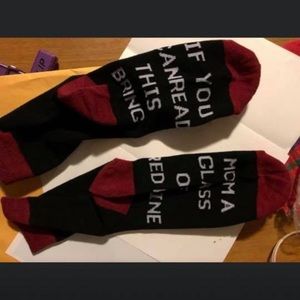 Bring mom wine socks